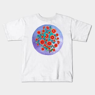 Red Daisies Kids T-Shirt